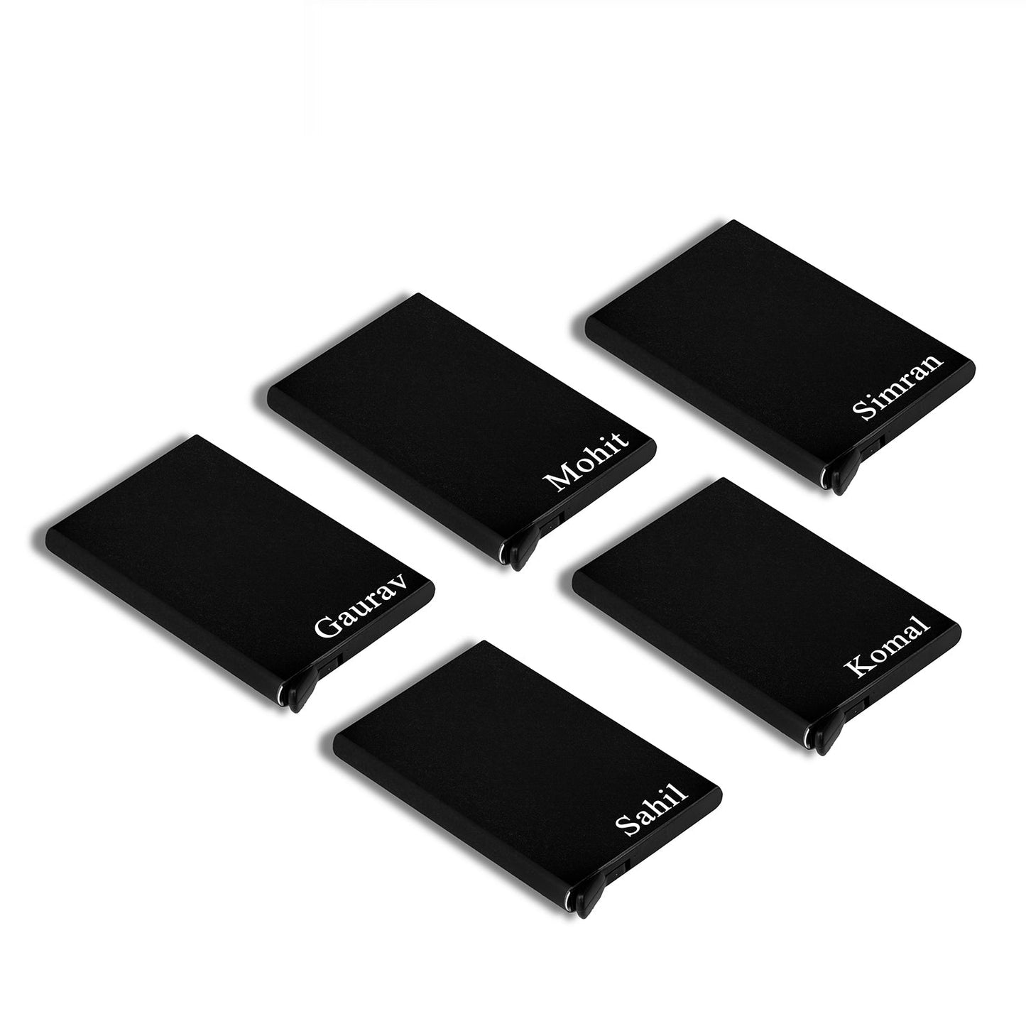 Personalized RFID Protected Metal Card Holder