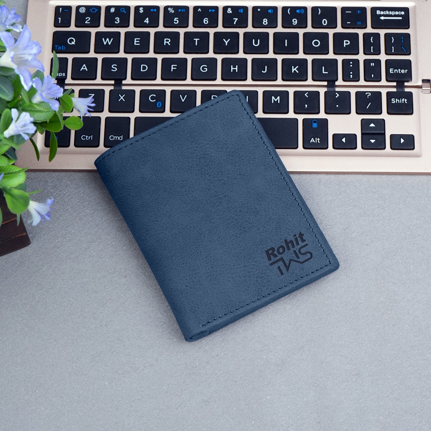 Classic Suede Leather Bi-Fold Cardholder