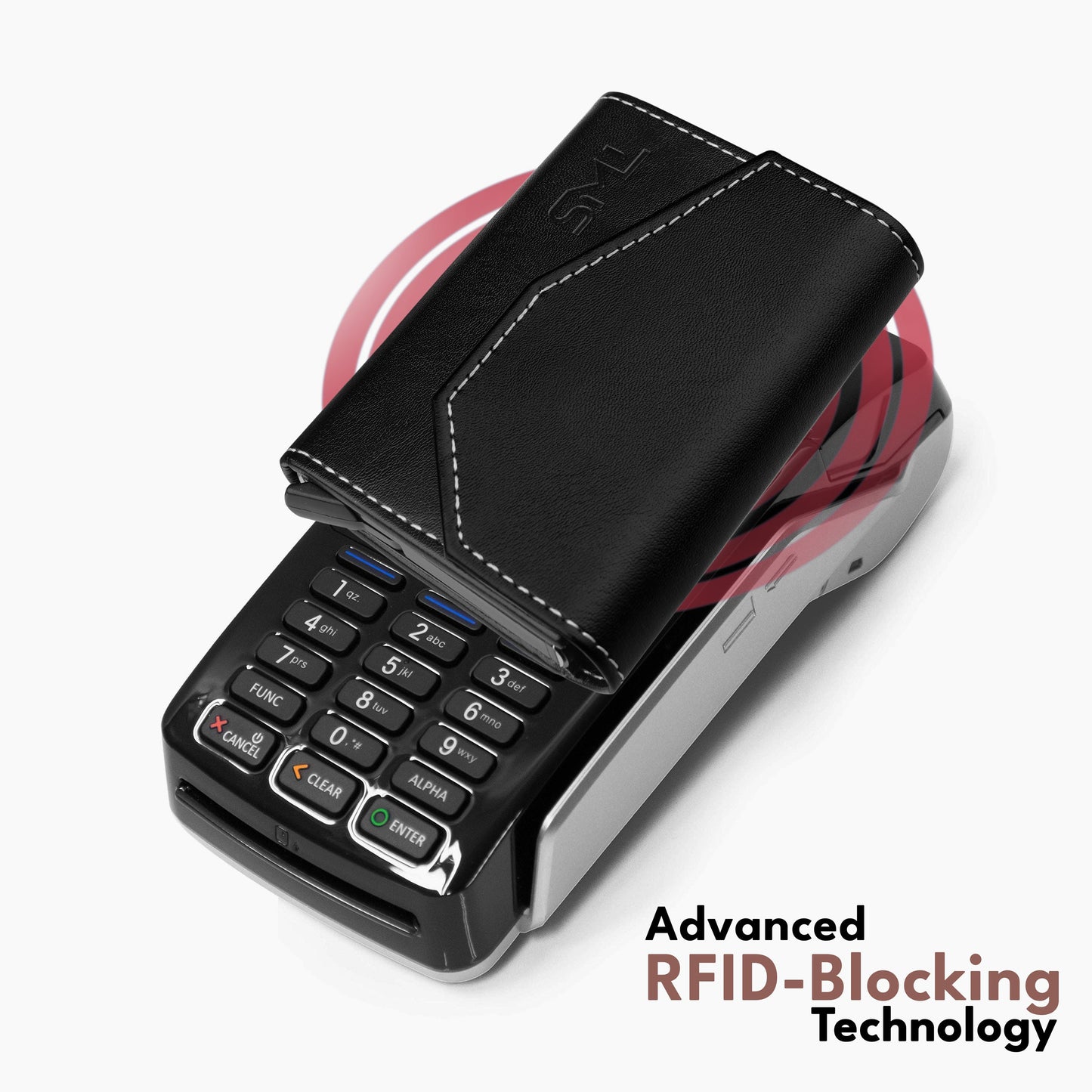 Vintage RFID Protected Wallet Card Holder - Black
