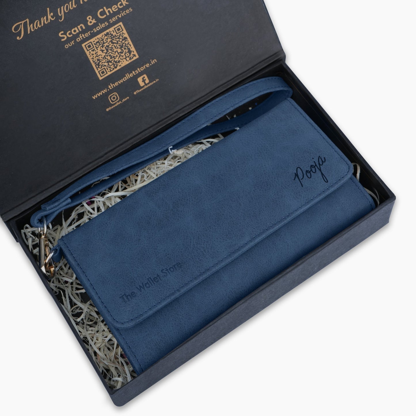 Personalized Suede Leather Clutch For Women