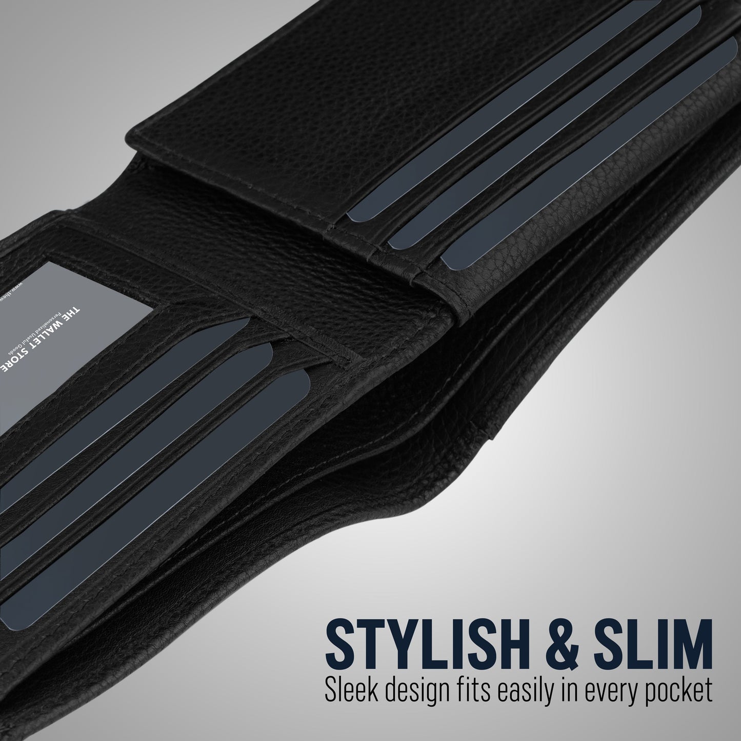 Mystic Leather Wallet For Men - Black