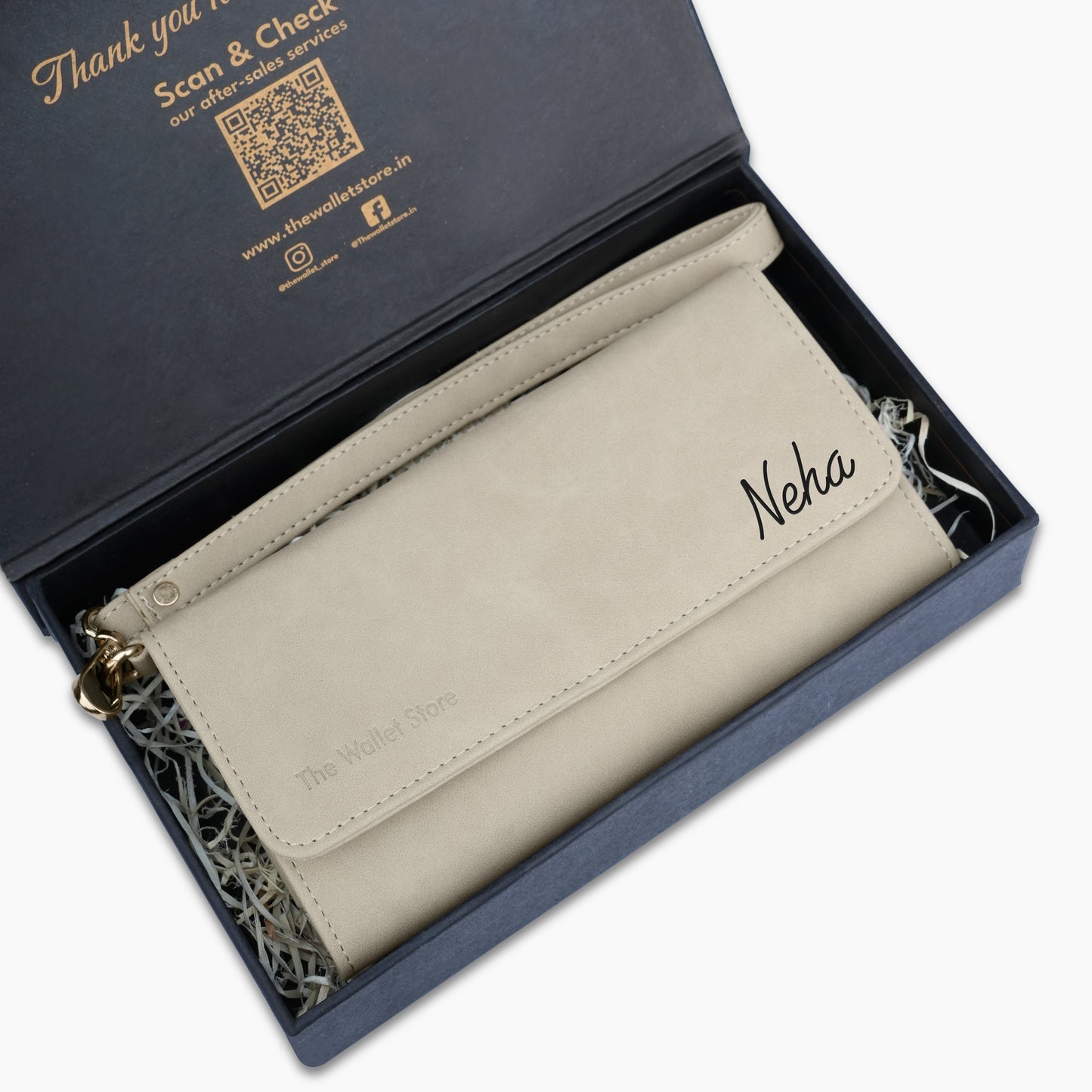 Personalized Suede Leather Clutch For Women