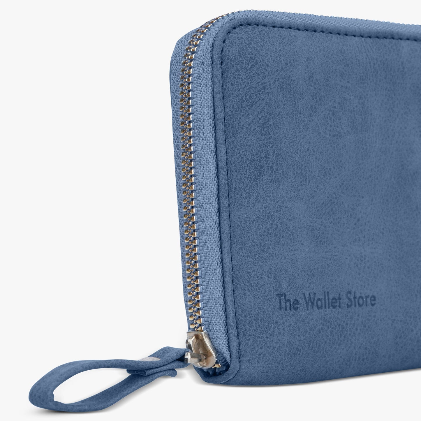 Personalized Suede Leather Zipper Clutch For Her