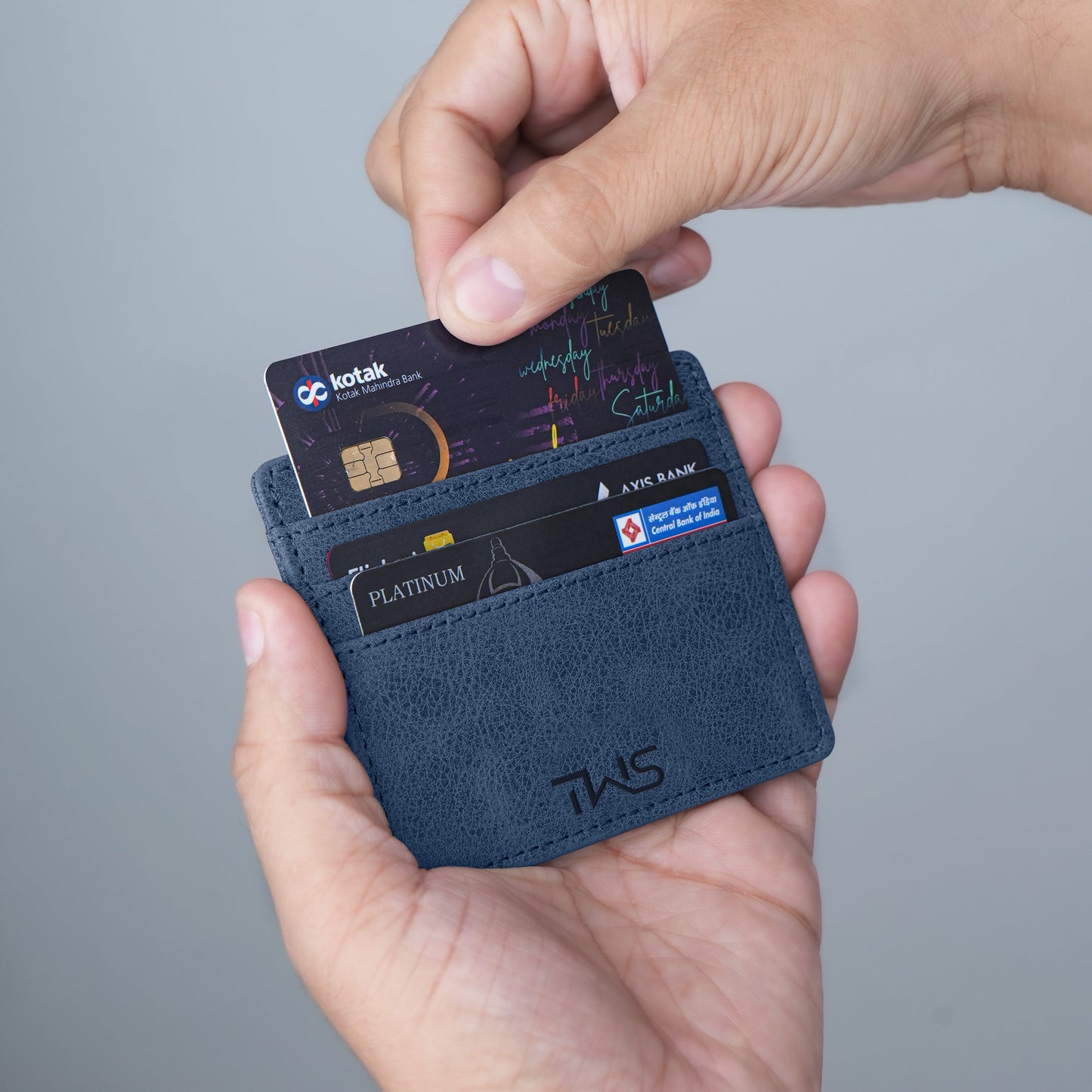 Minimalistic Suede Leather Cardholder