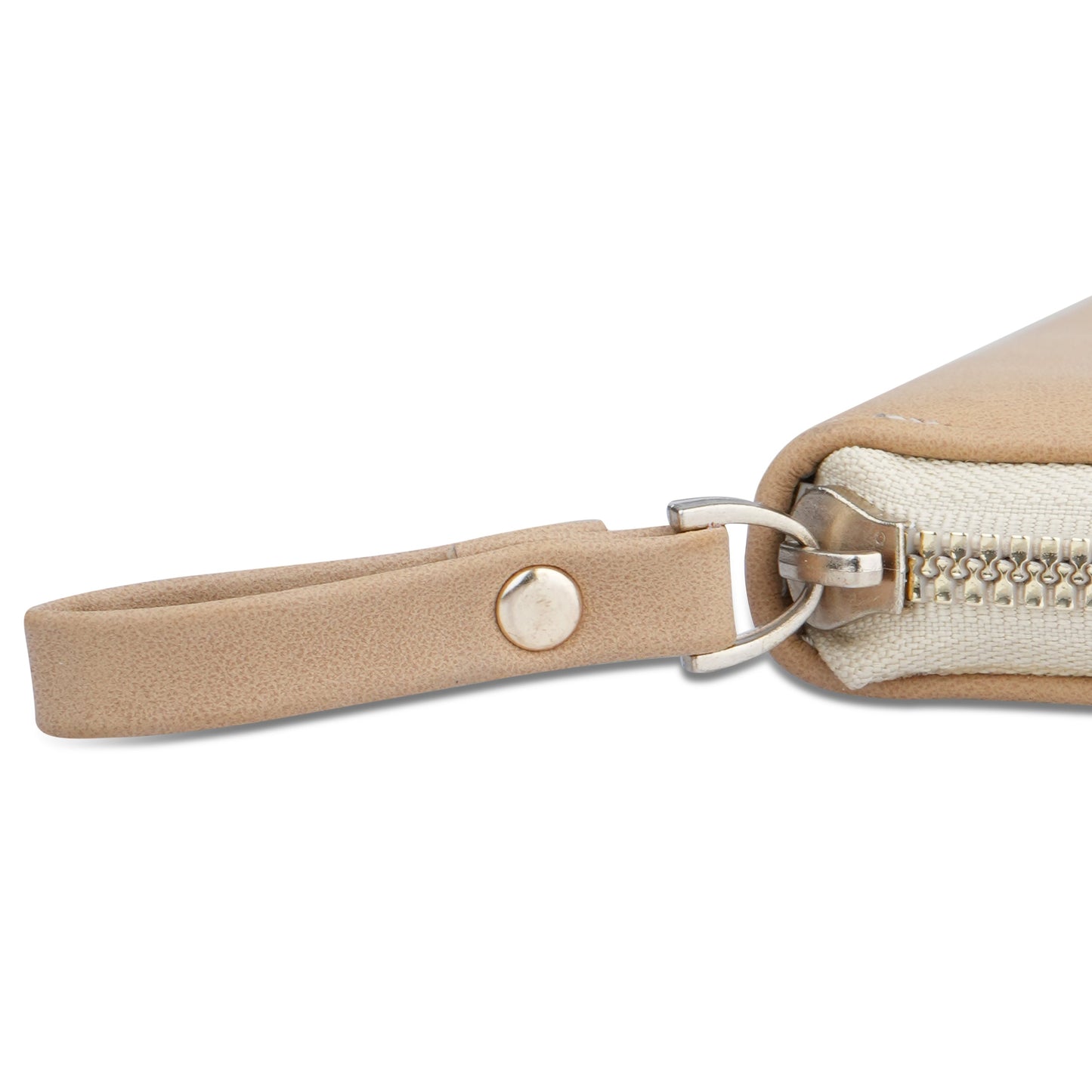 Personalized Suede Leather Zipper Clutch For Her