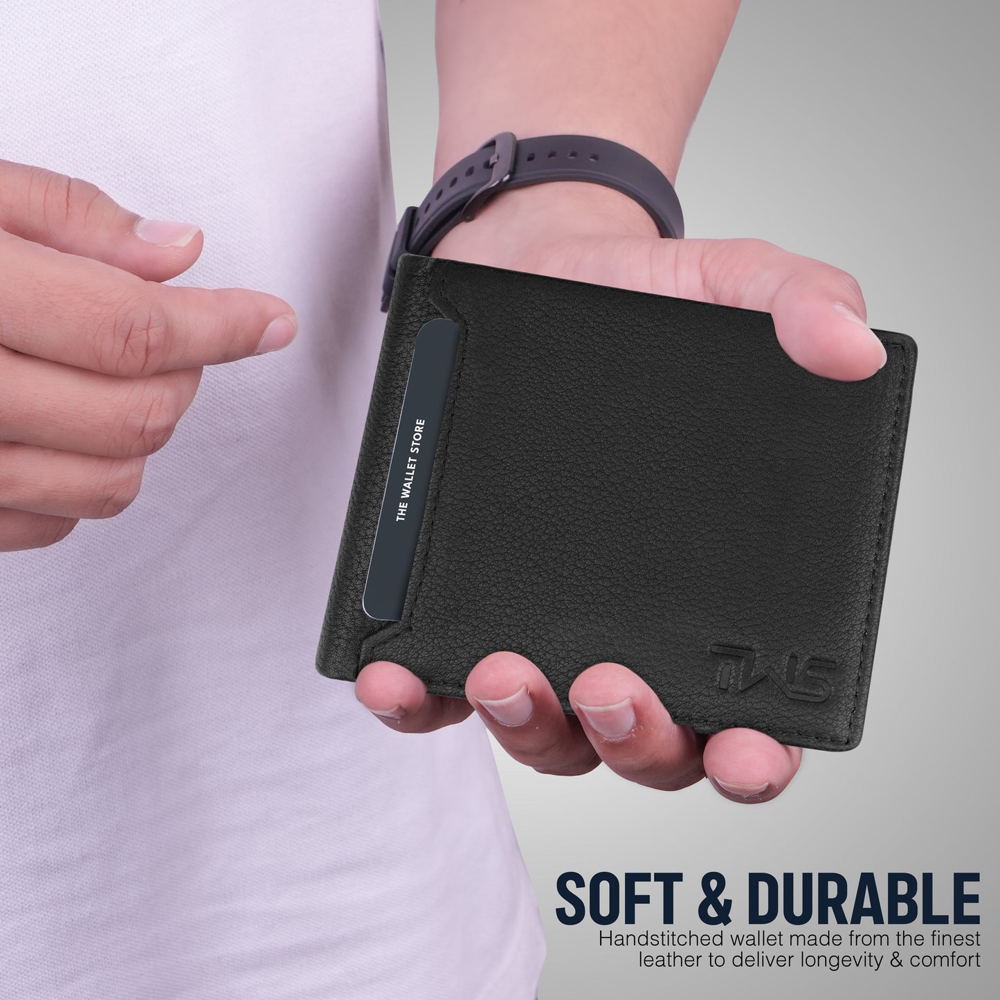 Mystic Leather Wallet For Men - Black