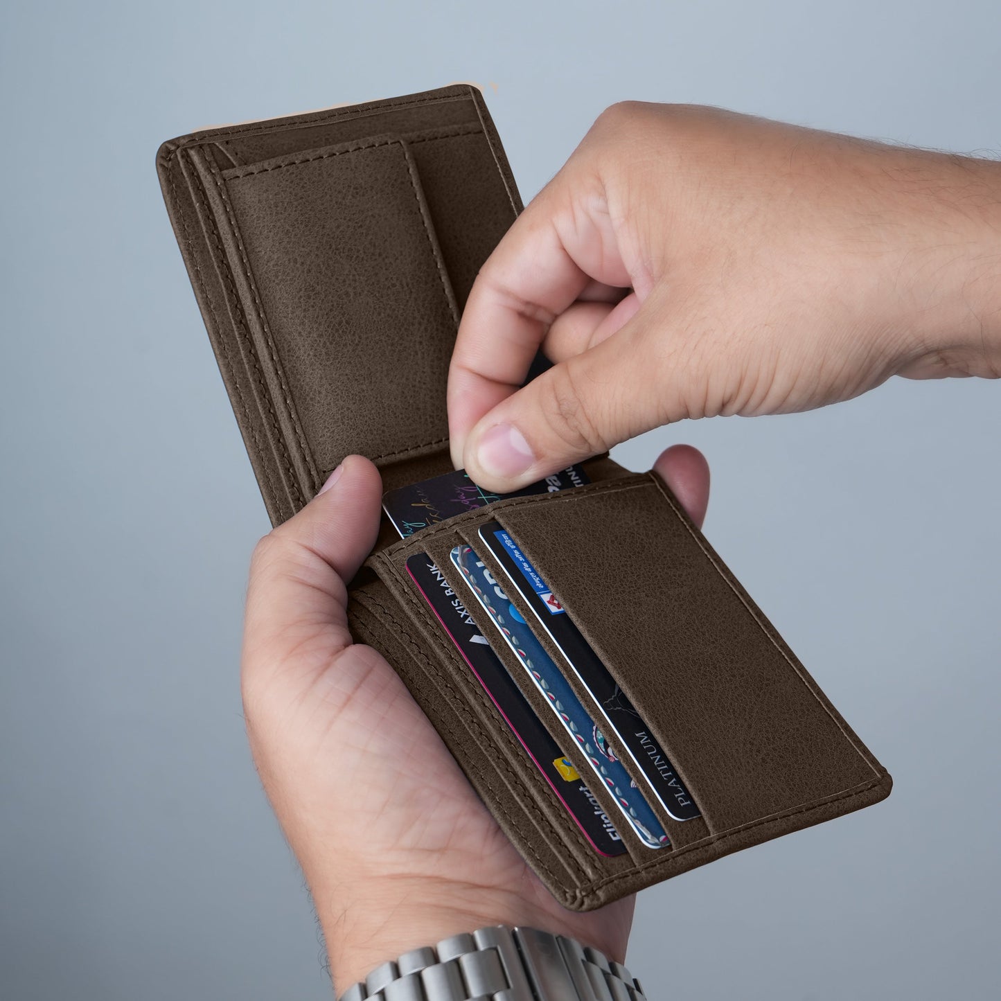 Regal Suede Leather Bi-Fold Wallet