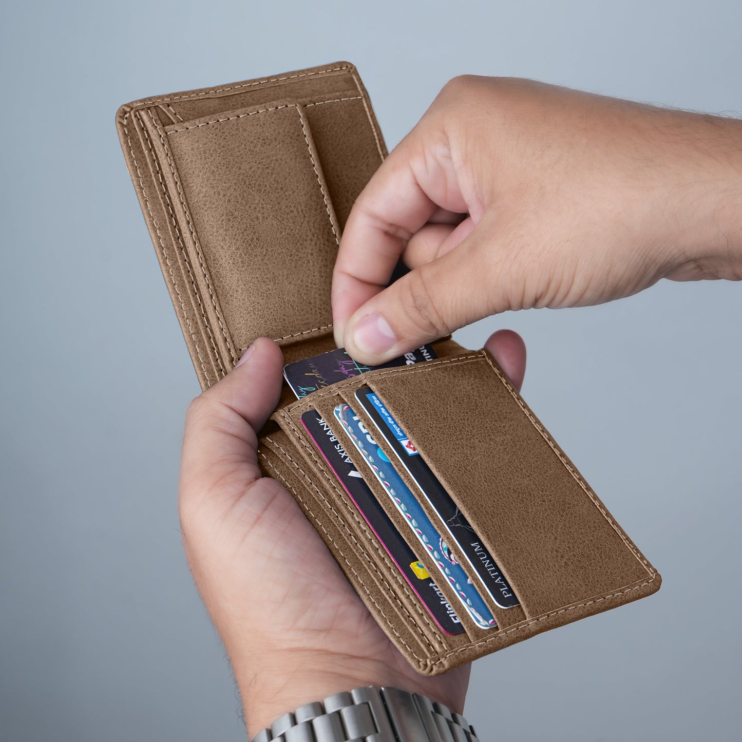 Regal Suede Leather Bi-Fold Wallet