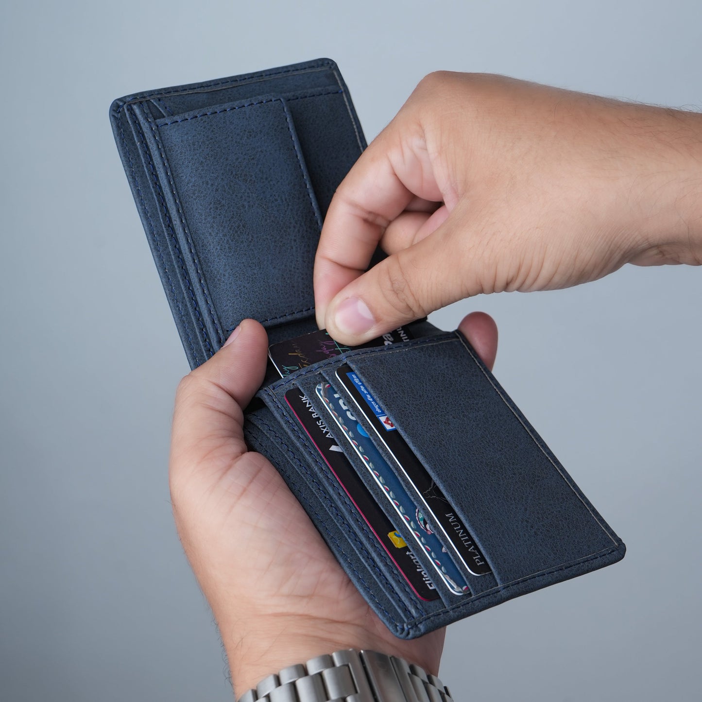 Regal Suede Leather Bi-Fold Wallet