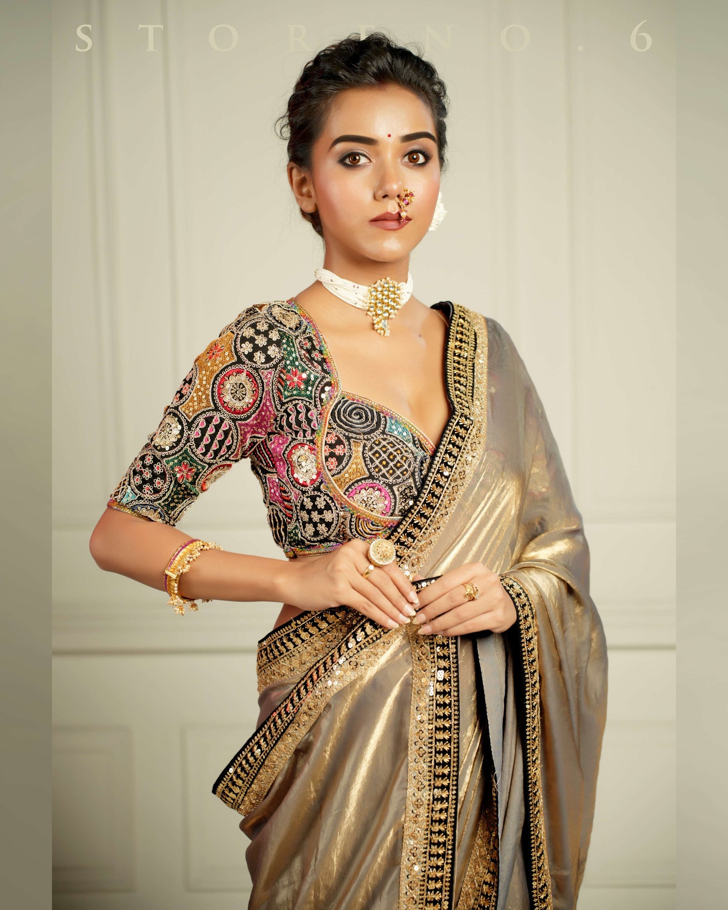 THE IMPERIAL SUNKISSED SMOKE SAREE