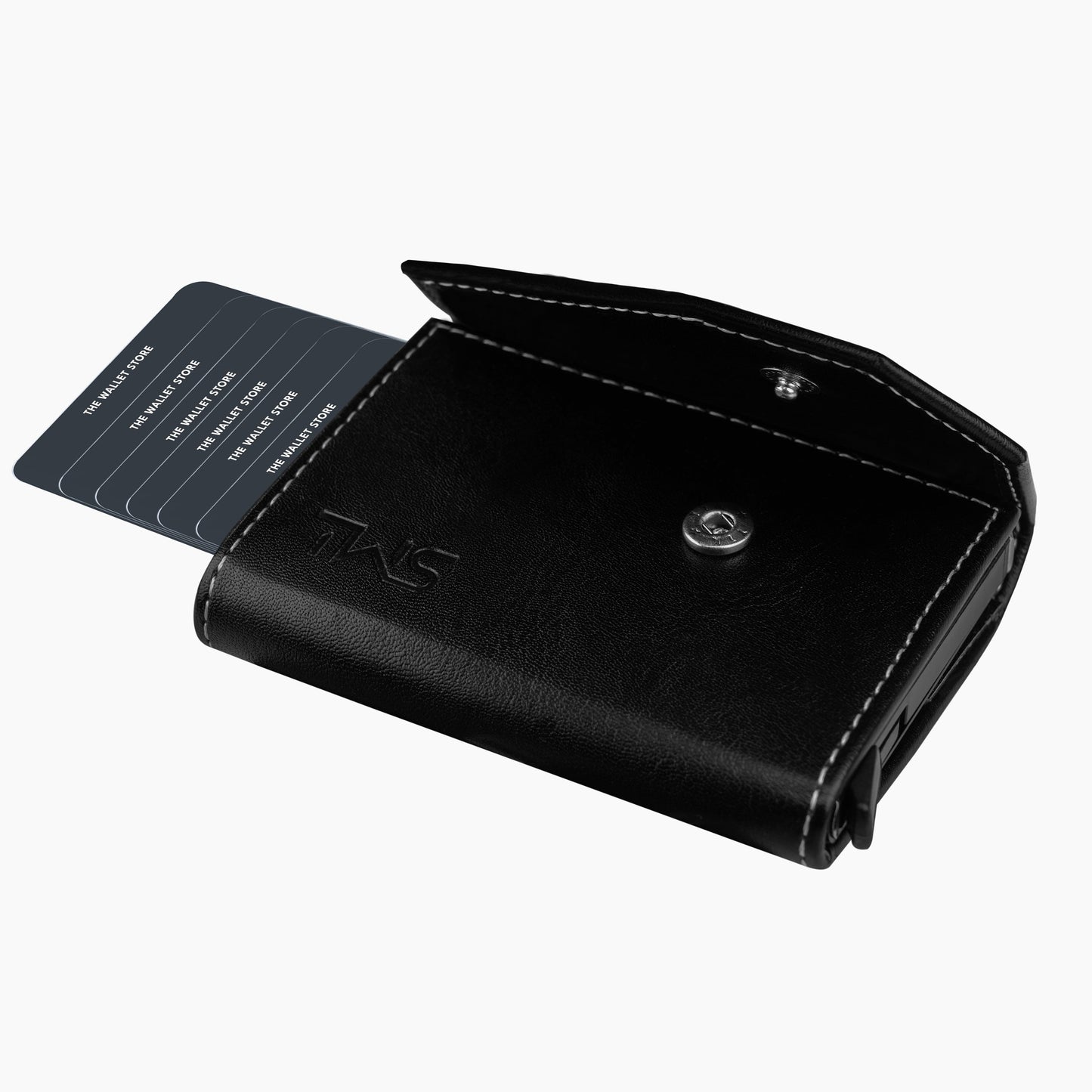 Vintage RFID Protected Wallet Card Holder - Black