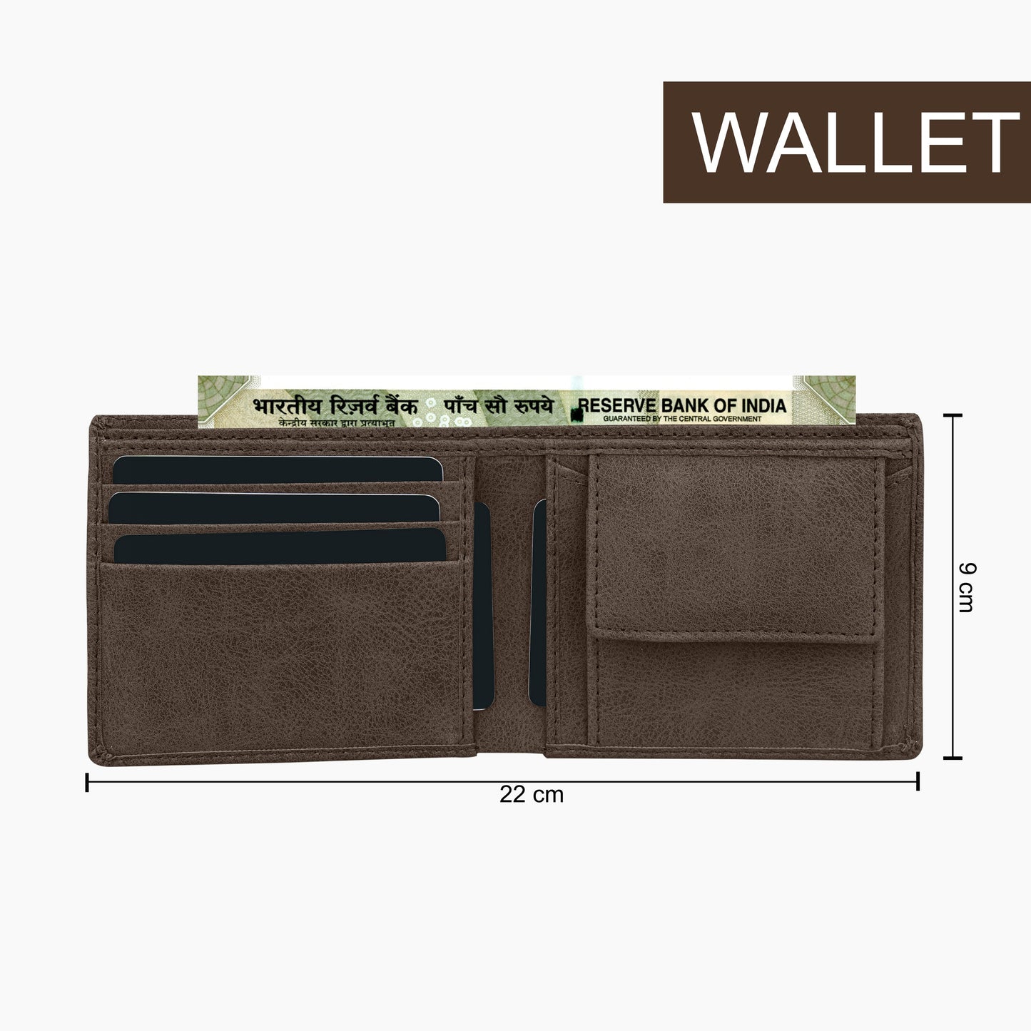 Regal Suede Leather Bi-Fold Wallet