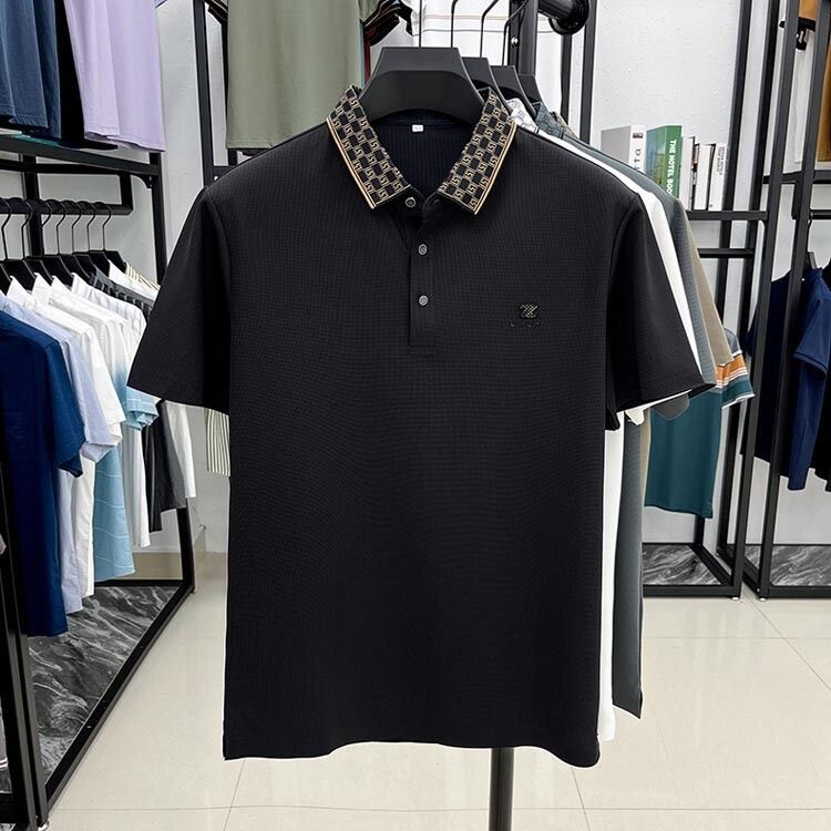 Dynamic Wave Polo T-Shirt: Effortless Motion in Every Thread