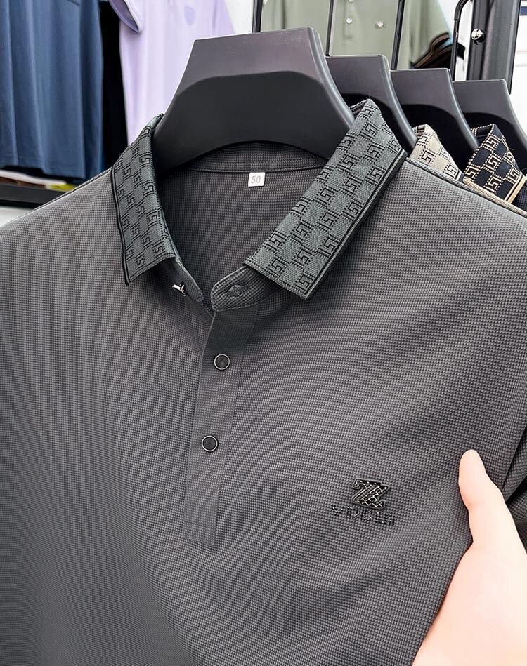 Dynamic Wave Polo T-Shirt: Effortless Motion in Every Thread