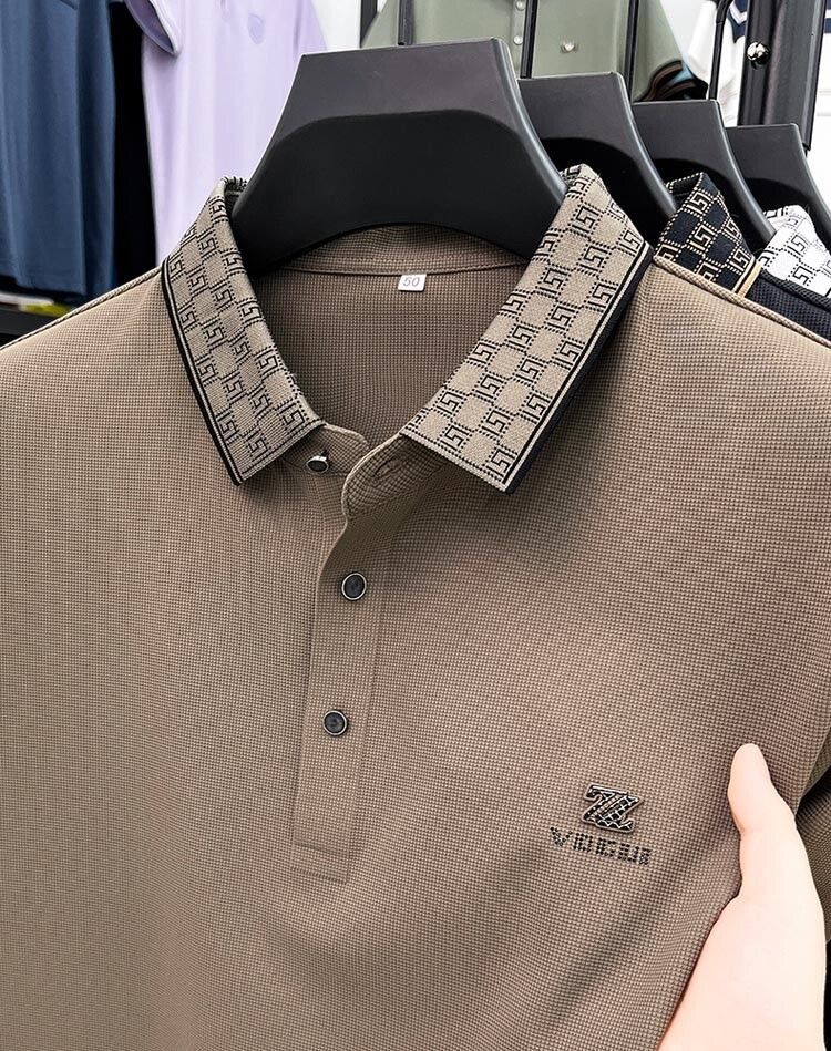 Dynamic Wave Polo T-Shirt: Effortless Motion in Every Thread