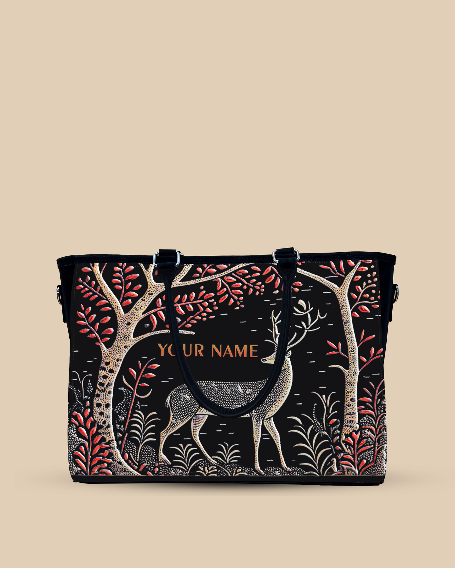 Deer in Jungle Oversized Tote