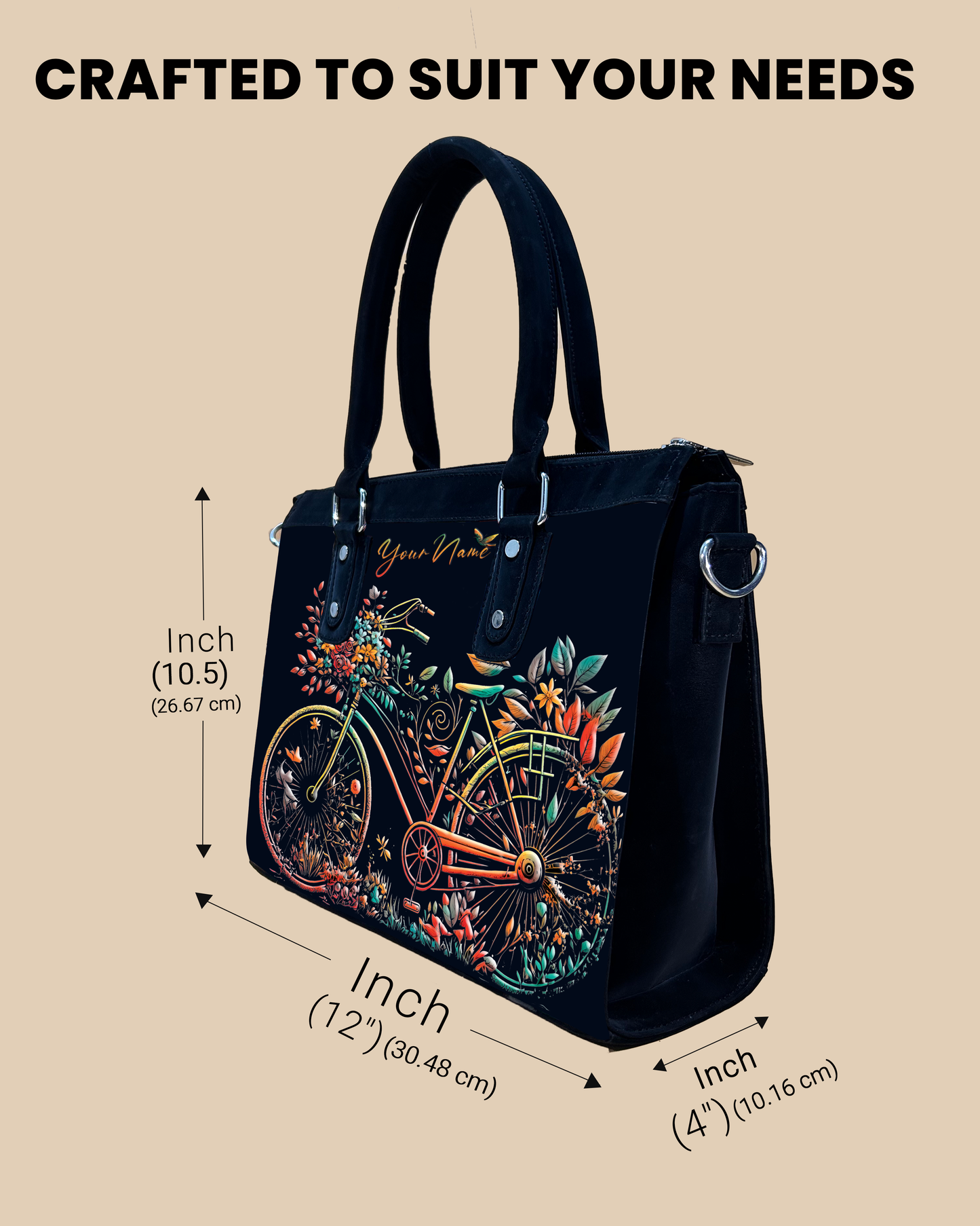 Aurelia Growing Nature On Colourfull Bicycle Designer Sling Bag for Everyday Use