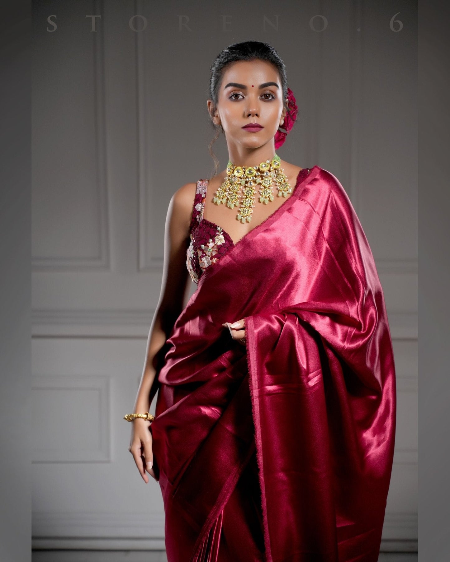 BURGUNDY BIZARRE SAREE