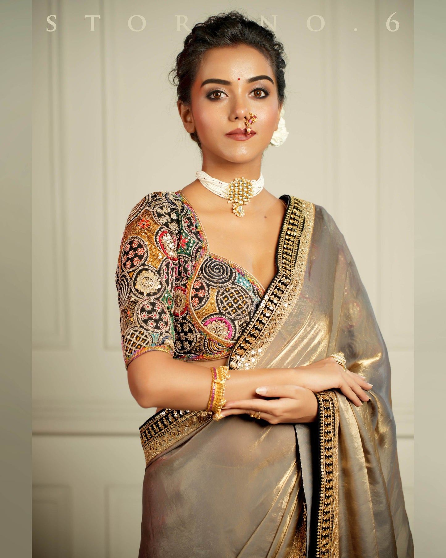 THE IMPERIAL SUNKISSED SMOKE SAREE