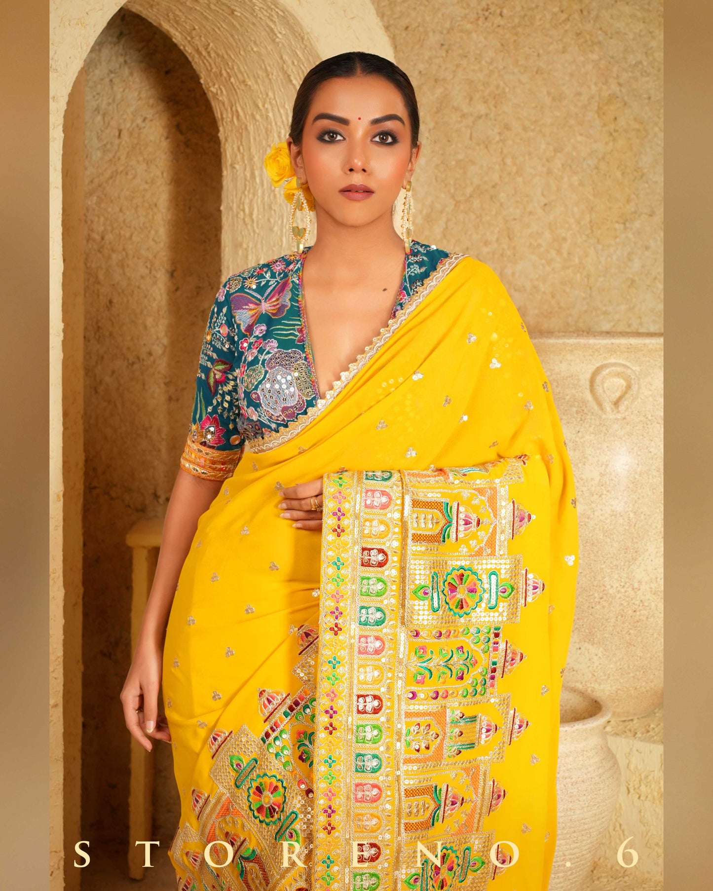 CASA CANARY SAREE