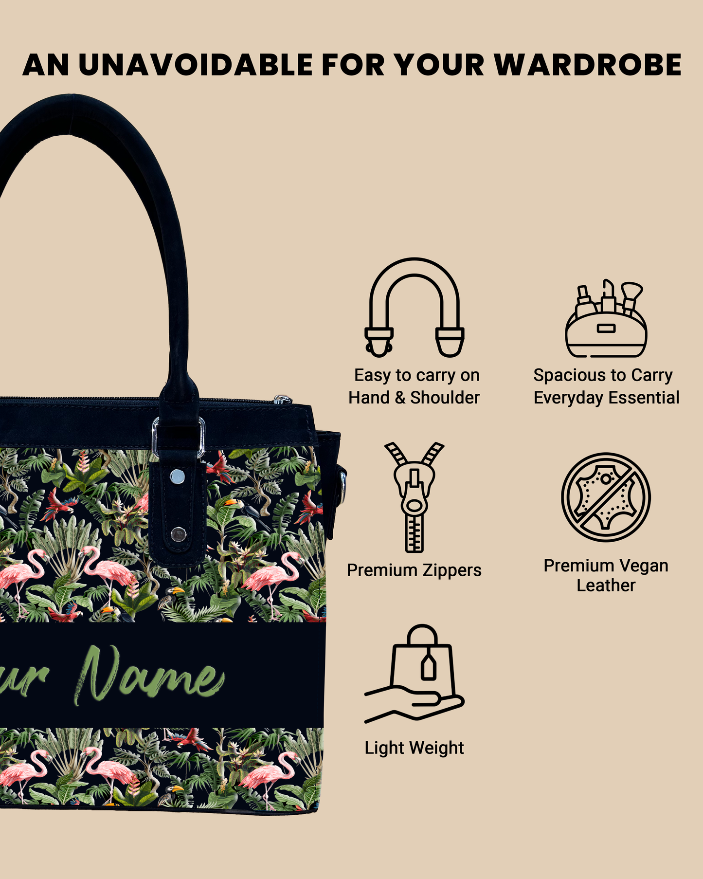 Aurelia Flamingo And Colorful Parrot Designer Sling Bag for Everyday Use
