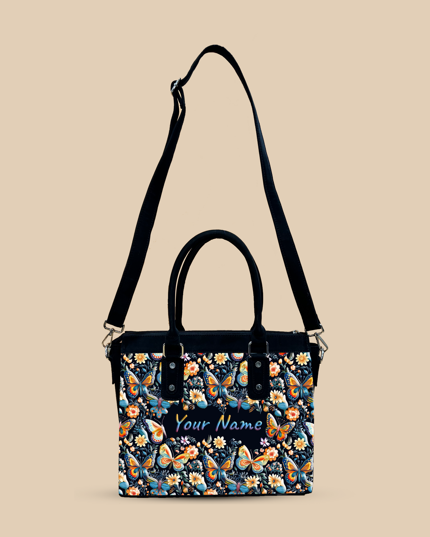 Aurelia Blossom Colorful Butterflies Designer Sling Bag for Everyday Use