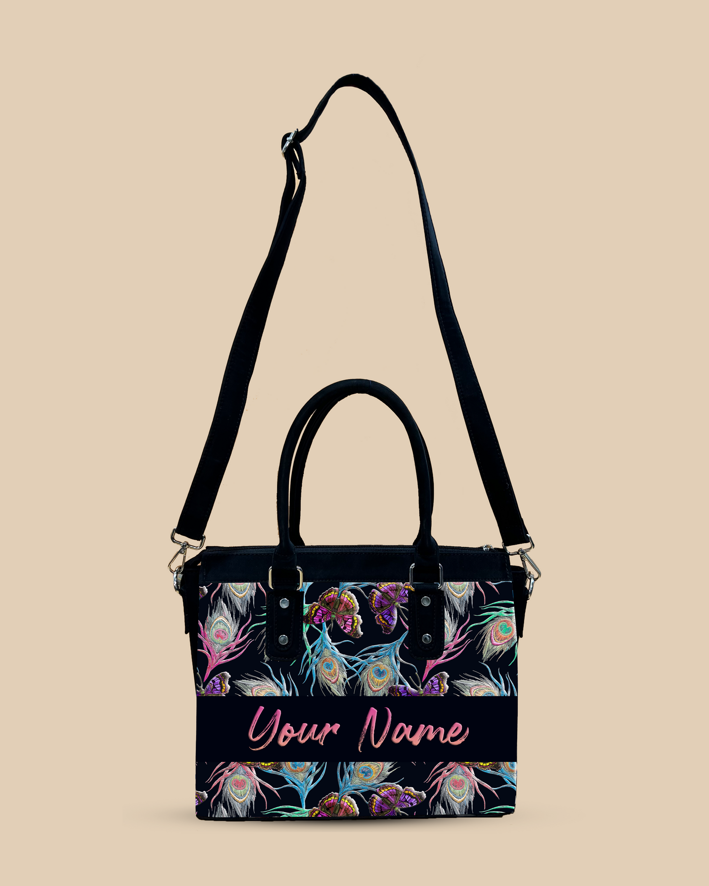 Aurelia colorful peacock feather Designer Sling Bag for Everyday Use