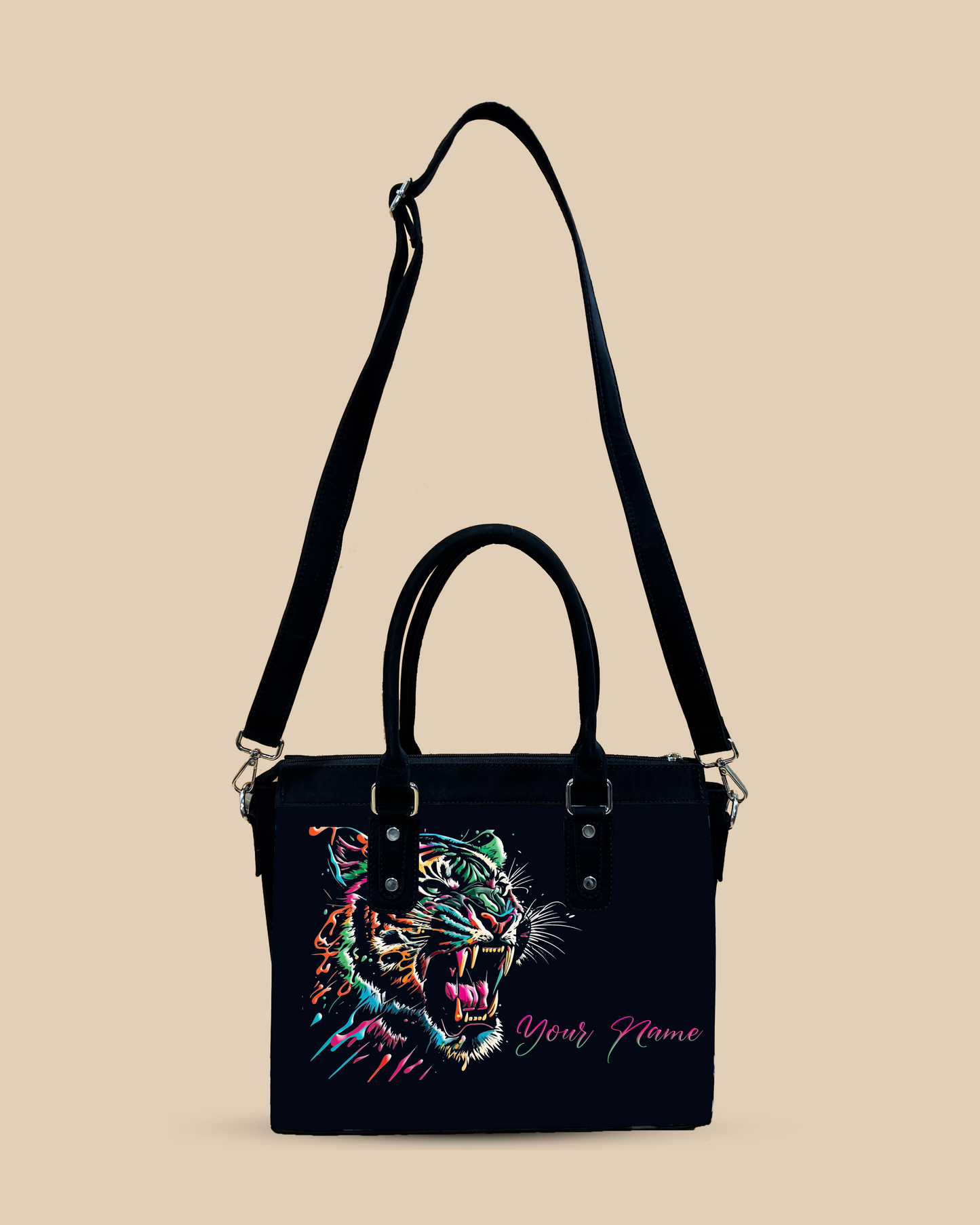 Aurelia Colorful Roaring Bangal Tiger Designer Sling Bag for Everyday Use