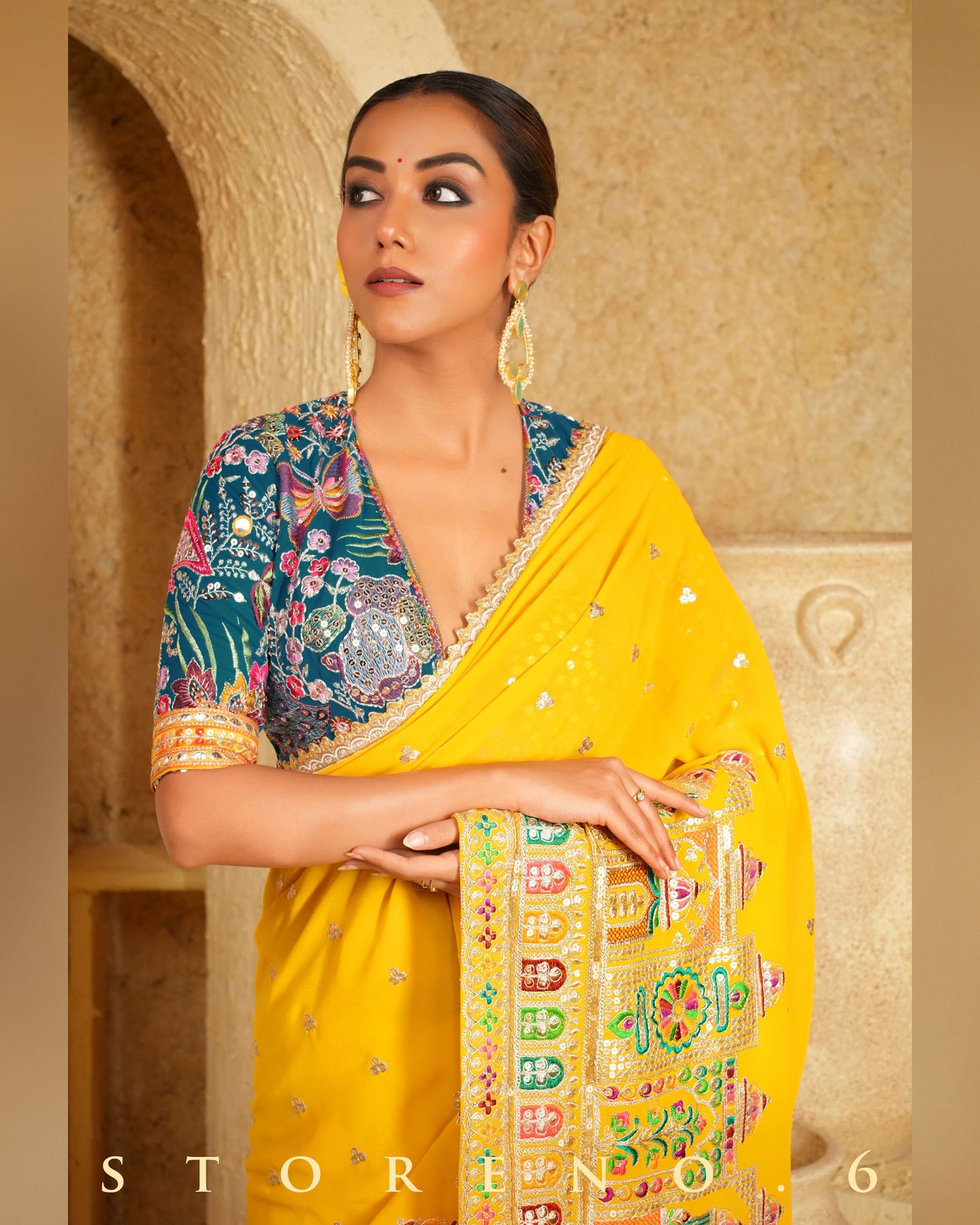 CASA CANARY SAREE