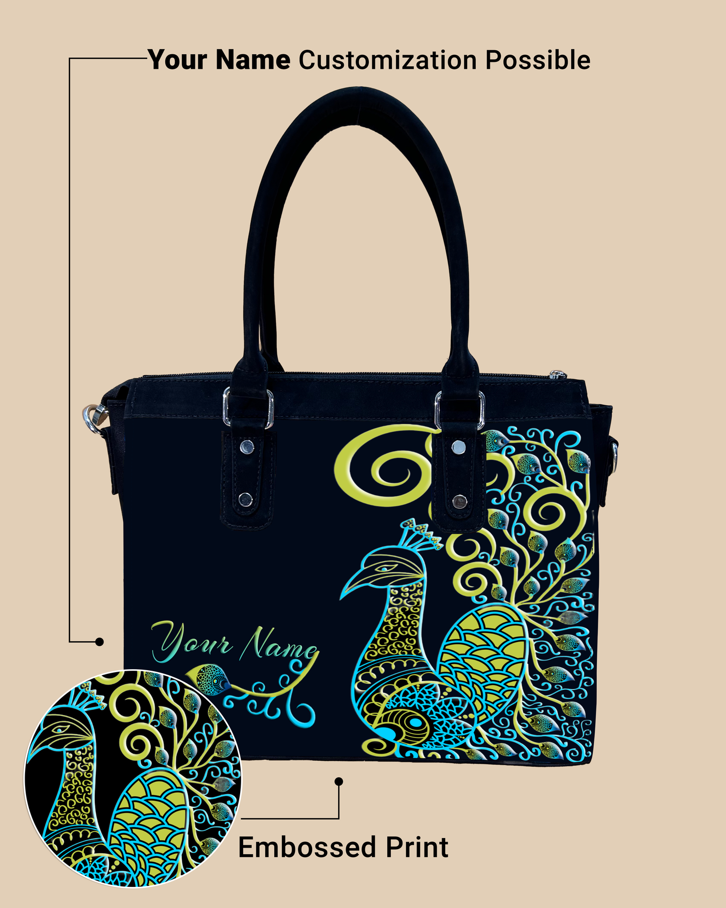 Aurelia mandala peacock Designer Sling Bag for Everyday Use