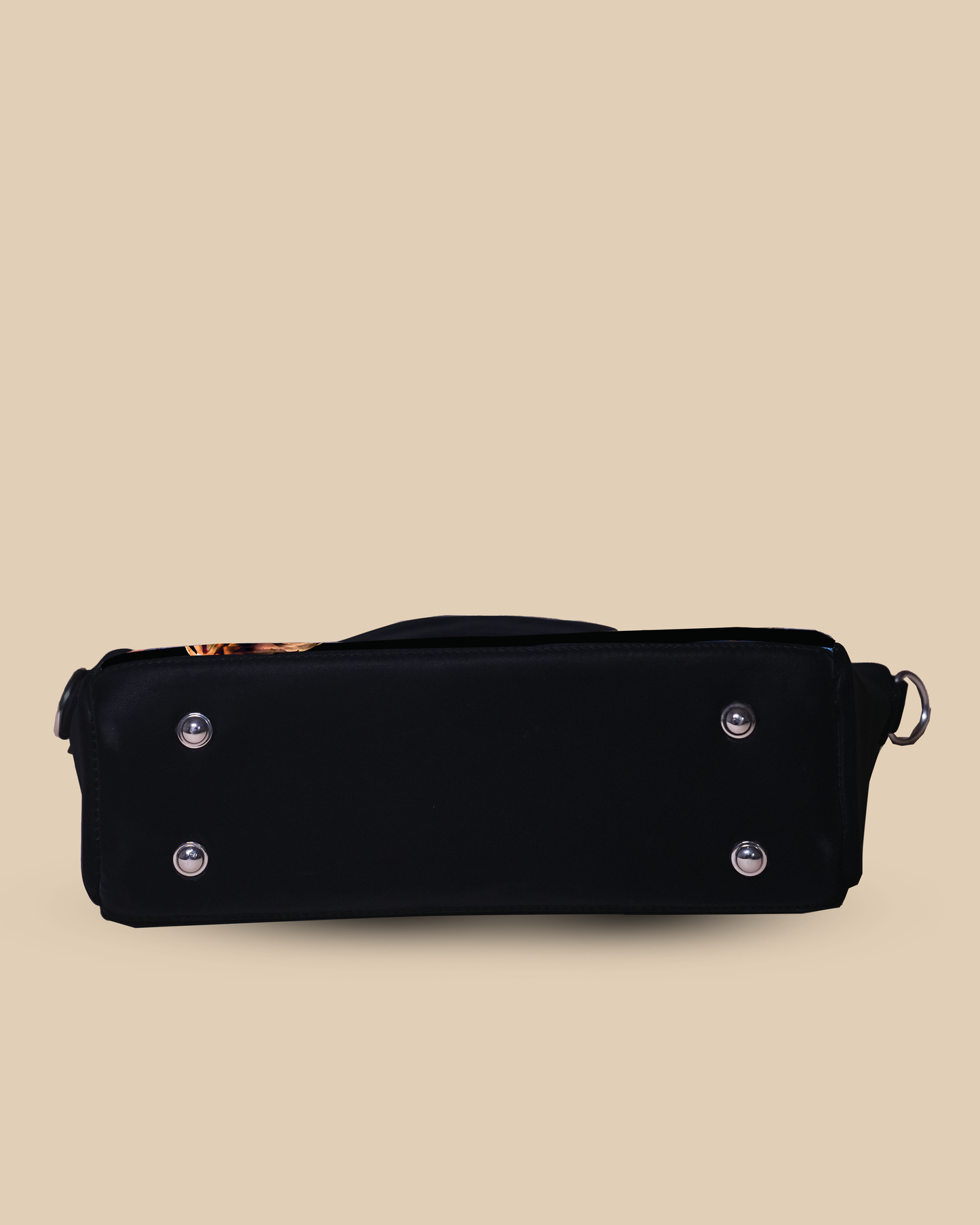Beautiful Flower Design Up Embossed On Glossy Leather Personalized Sling Purse