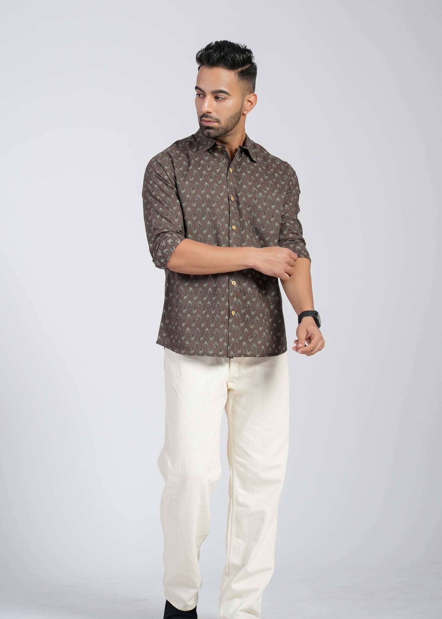 Cotton Printed Full Sleeve Shirt