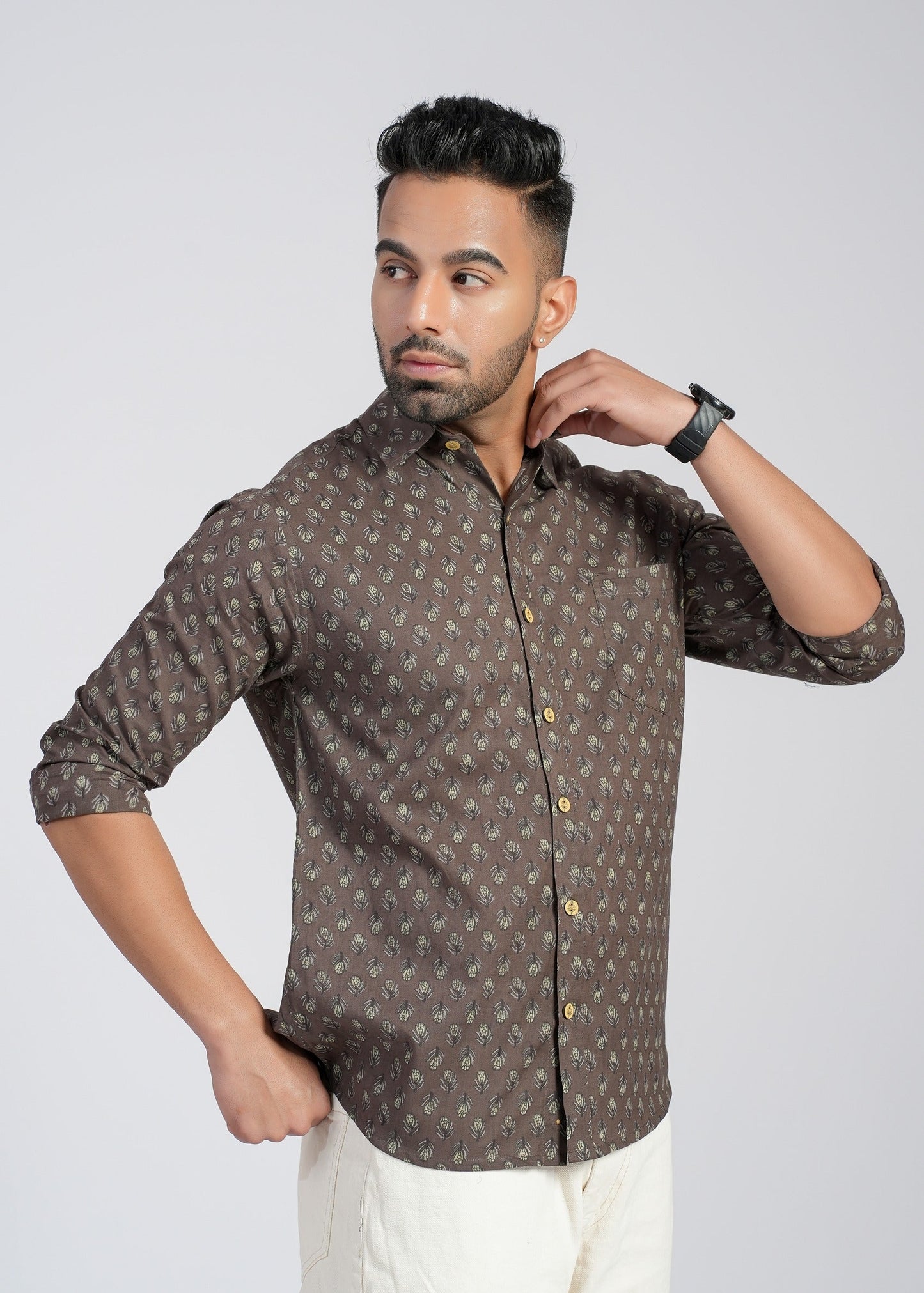 Cotton Printed Full Sleeve Shirt