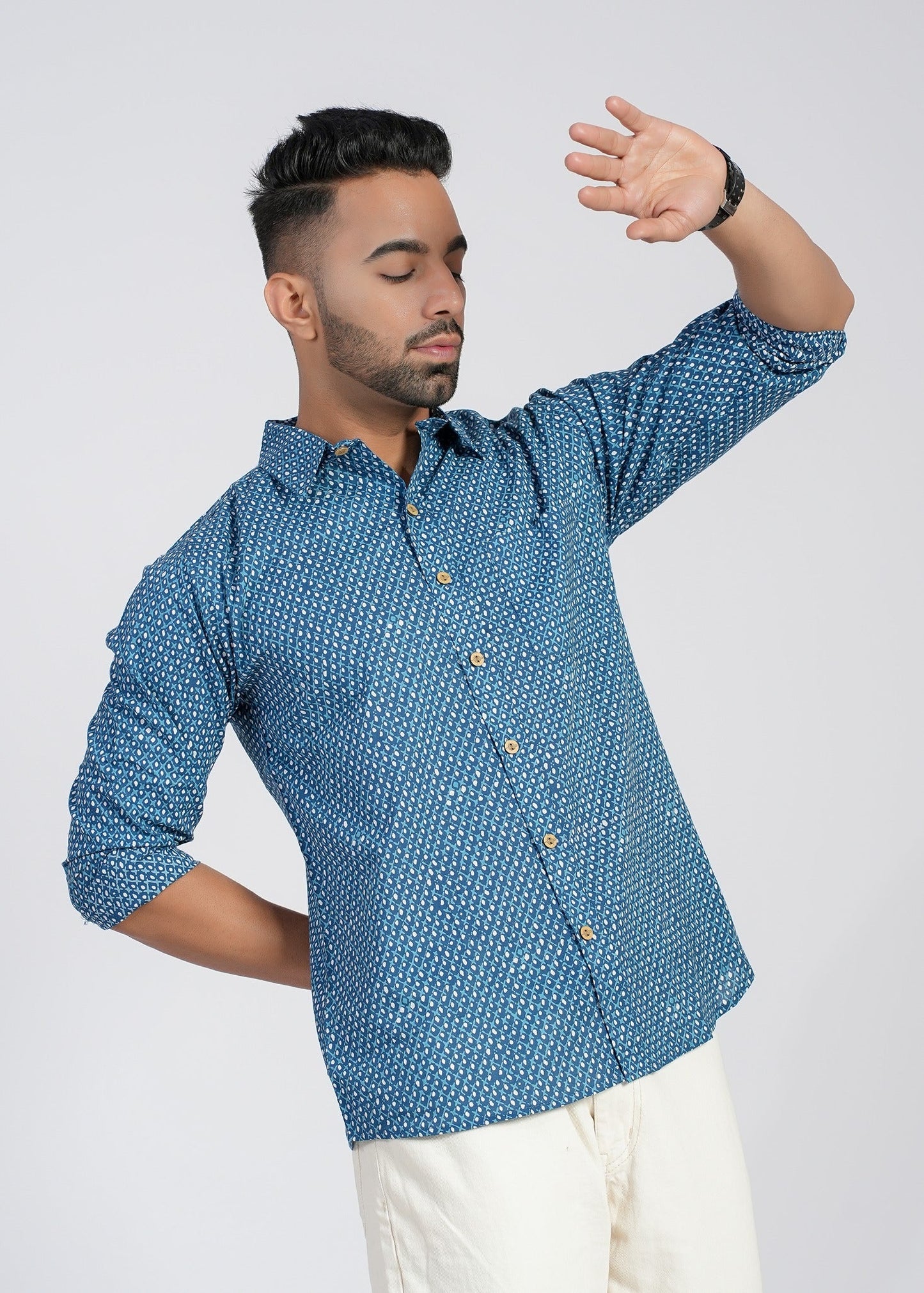 Cotton Printed Full Sleeve Shirt