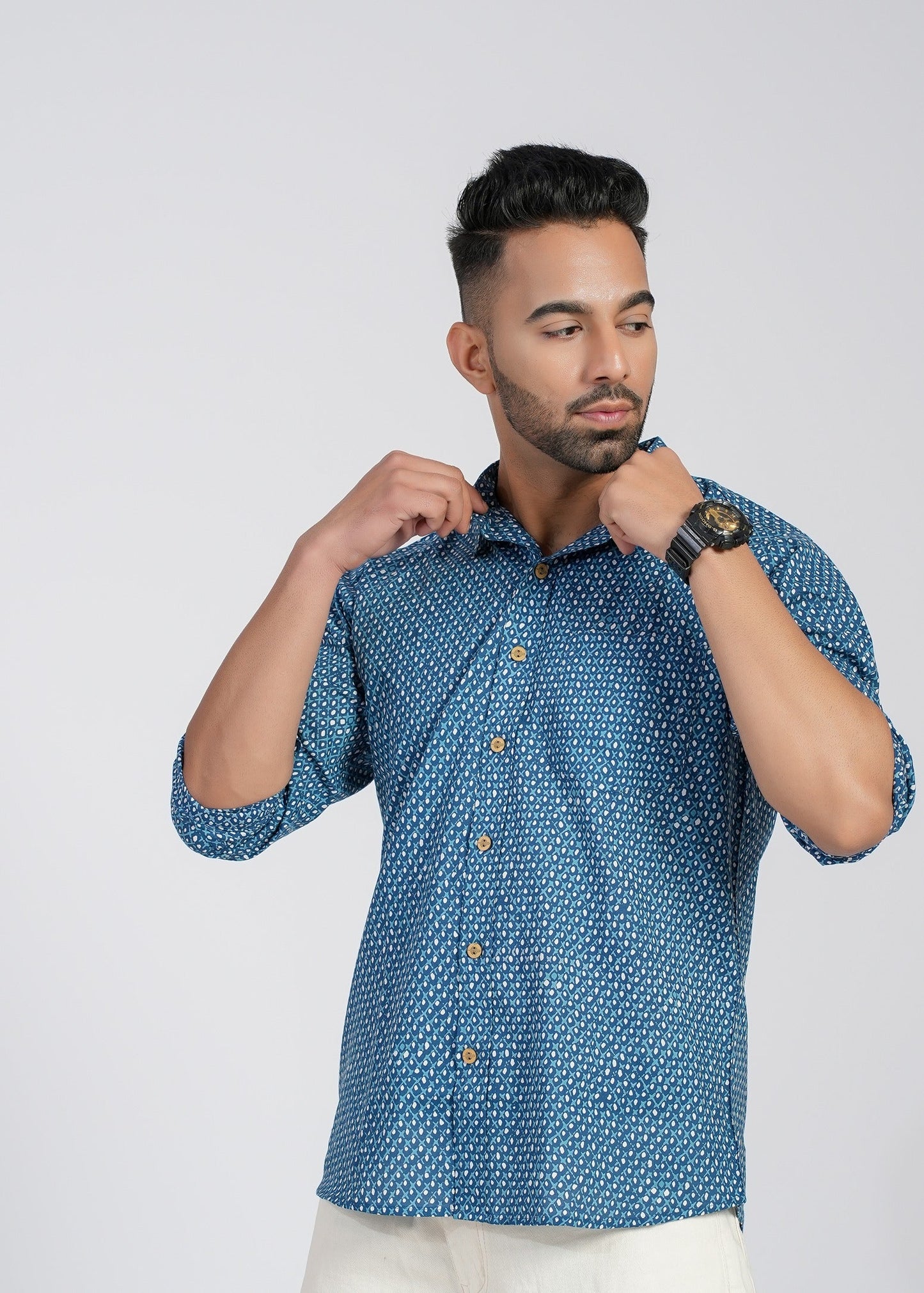 Cotton Printed Full Sleeve Shirt