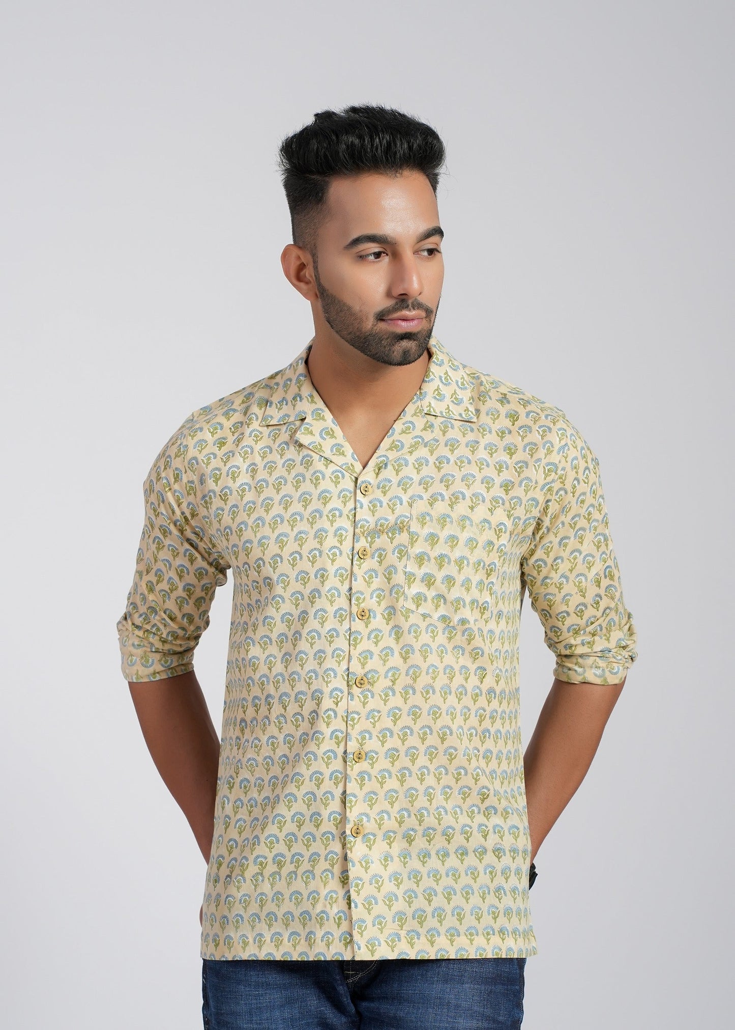 Cotton Printed Full Sleeve Shirt