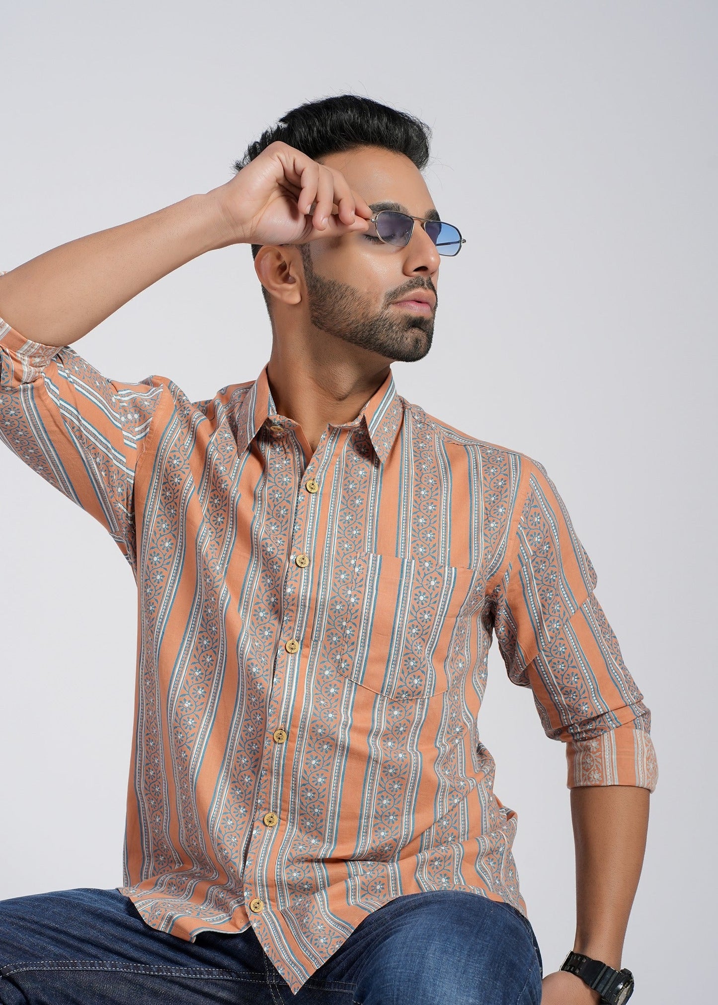 Cotton Printed Full Sleeve Shirt
