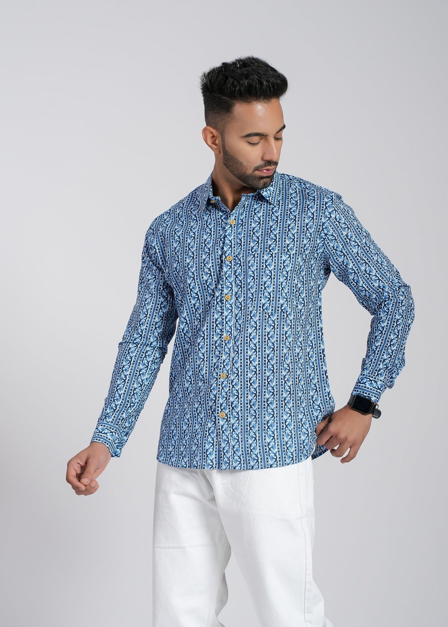 Cotton Printed Full Sleeve Shirt