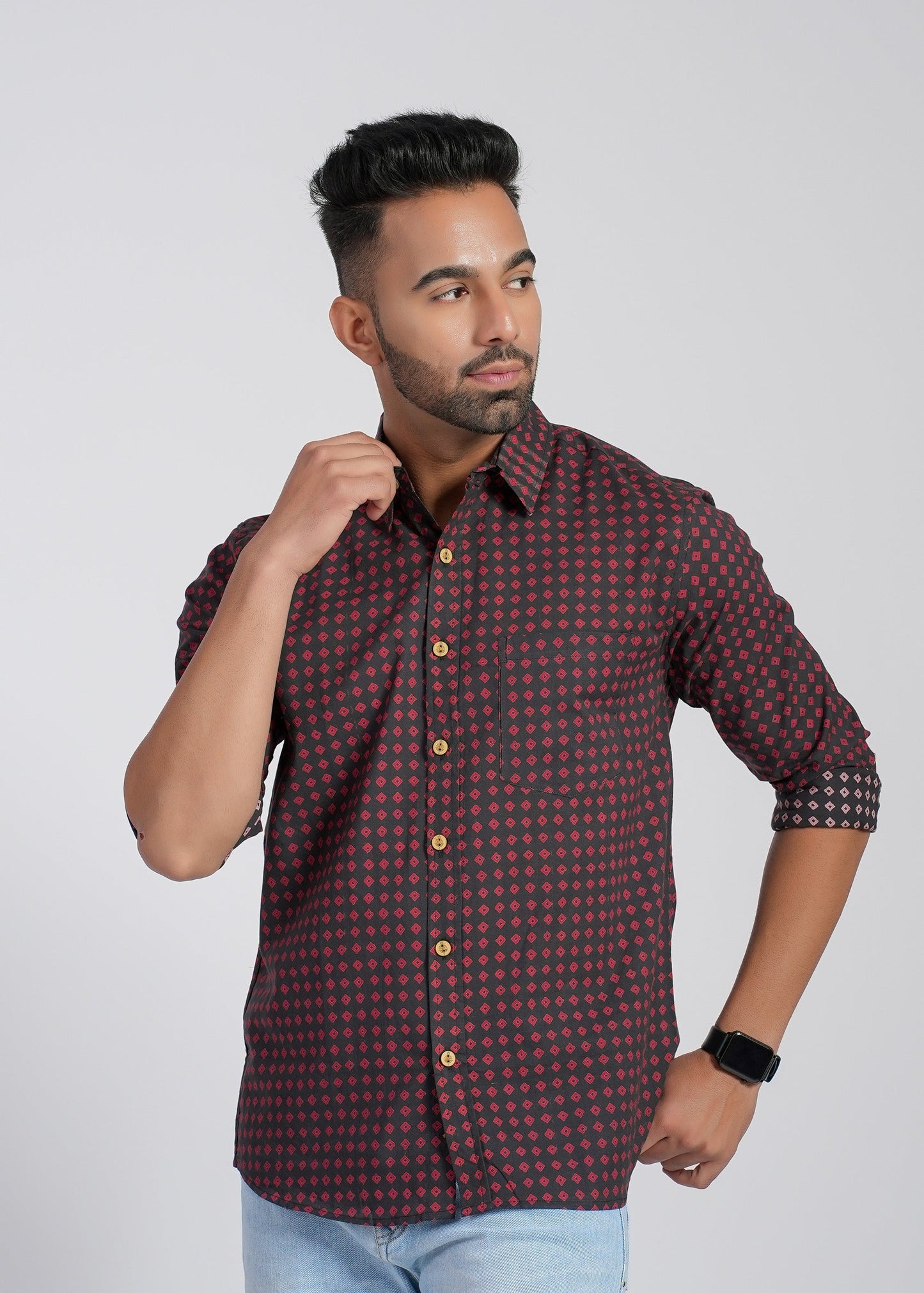 Cotton Printed Full Sleeve Shirt