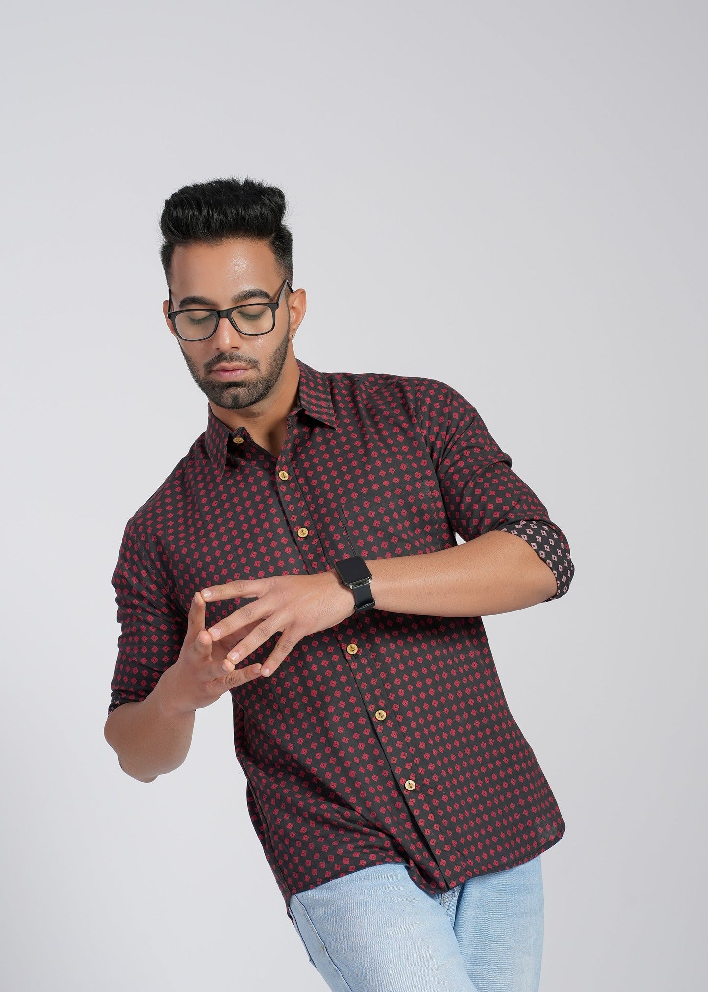 Cotton Printed Full Sleeve Shirt