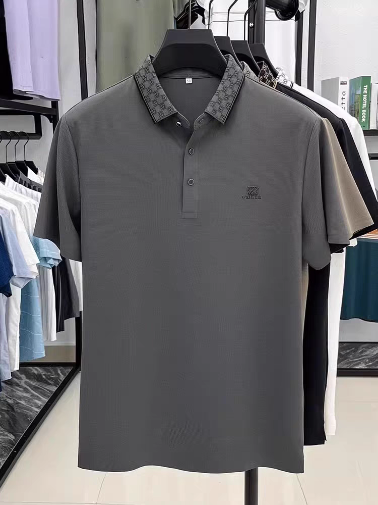 Eternal Dynamic Wave Polo T-Shirt: Effortless Motion in Every Thread