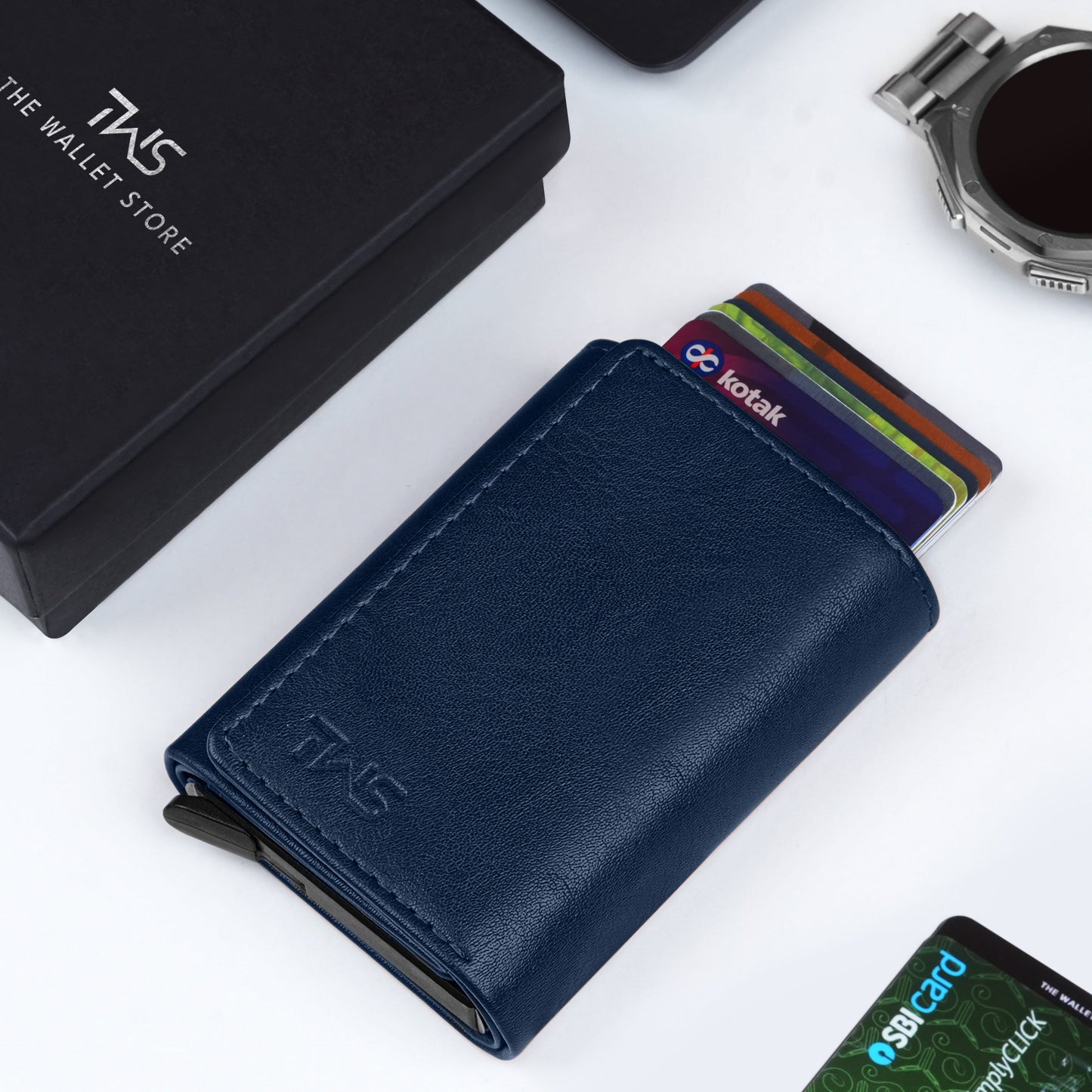 Maverick RFID Protected Wallet Cardholder - Blue