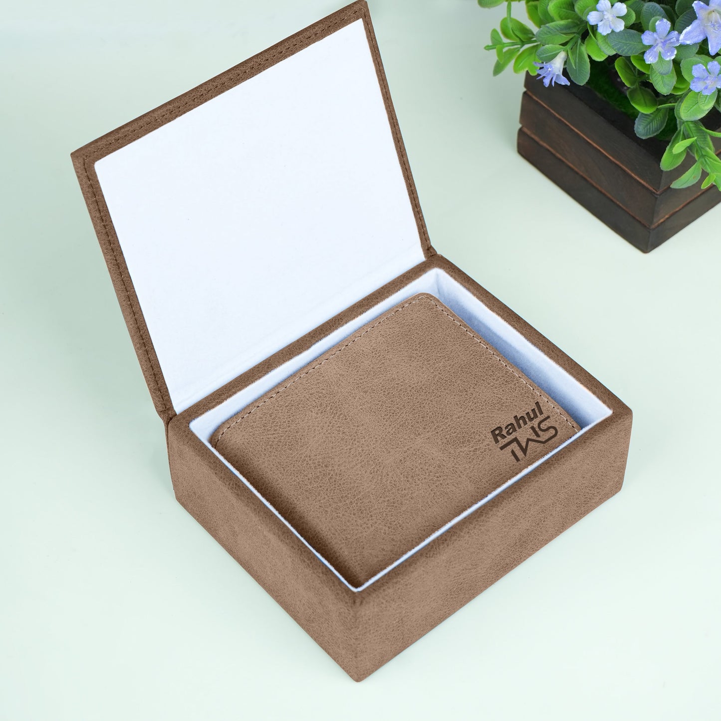 Elegance Bi-Fold Suede Leather Wallet