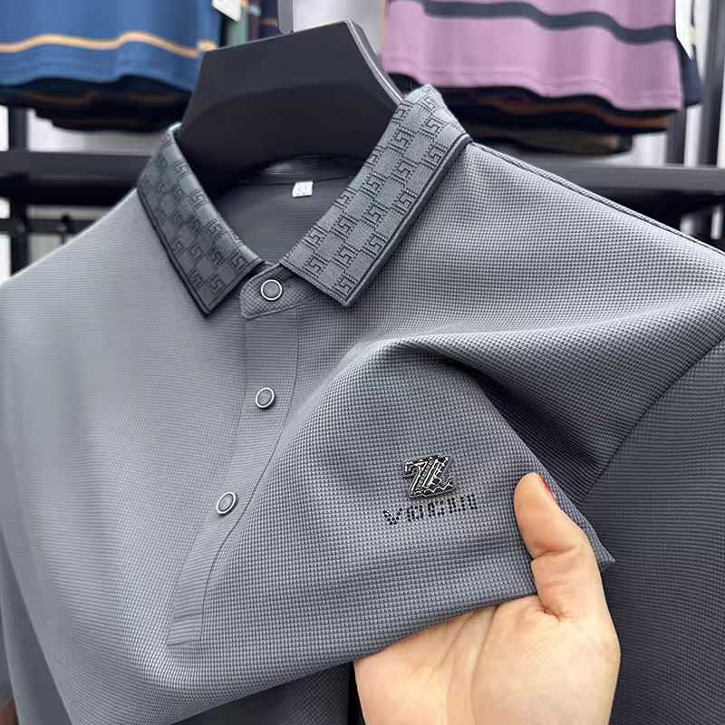 Elite Dynamic Wave Polo T-Shirt: Effortless Motion in Every Thread