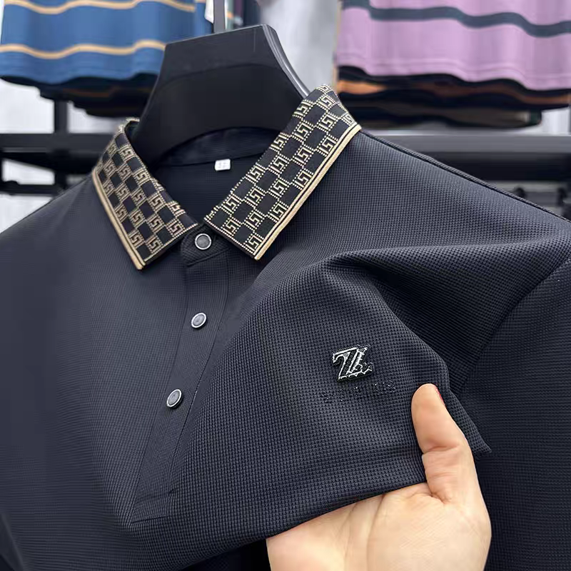 Elite Dynamic Wave Polo T-Shirt: Effortless Motion in Every Thread