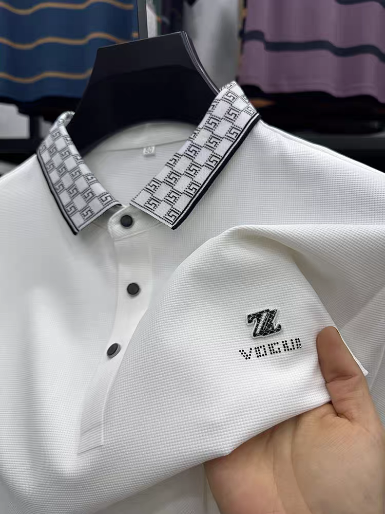 Elite Dynamic Wave Polo T-Shirt: Effortless Motion in Every Thread