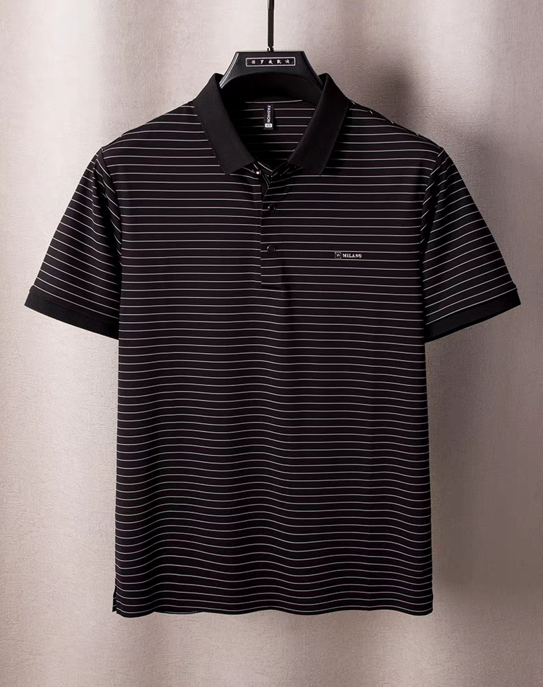 Eternal Edge Striped Polo T-Shirts