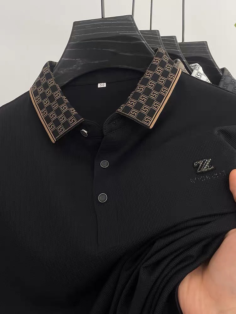 Executive Dynamic Wave Polo T-Shirt: Effortless Motion in Every Thread