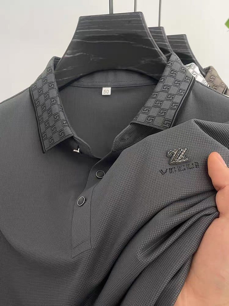 Executive Dynamic Wave Polo T-Shirt: Effortless Motion in Every Thread