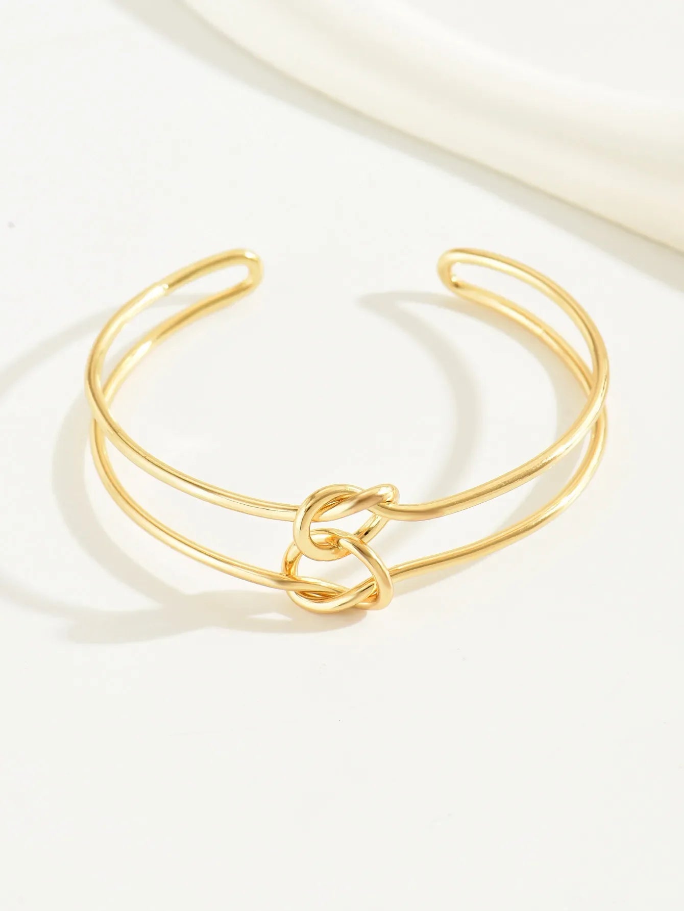 Casual Streetwear Gold Plated Alloy Women's Open Ended Bangle